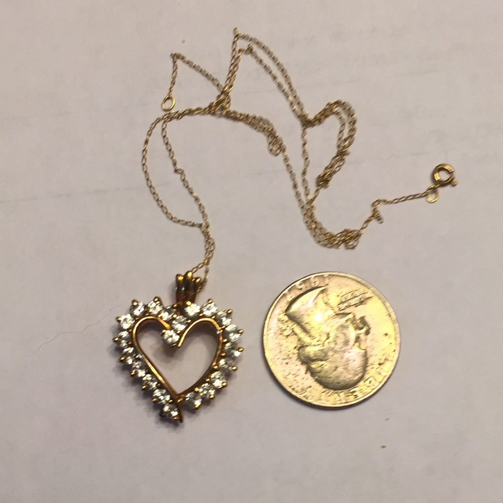 COPY - Diamond heart necklace